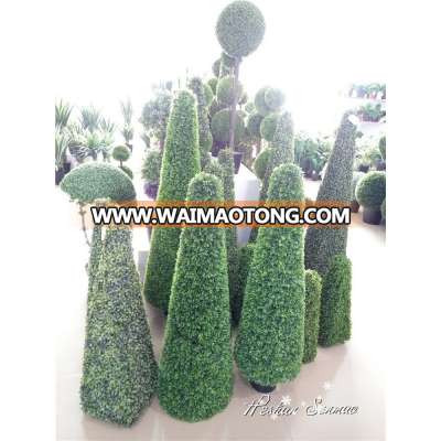 Latest design garden decoration artificial topiary tree fake boxwood tree in factory price