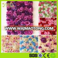 Hotsale Fancy rose flower wall backdrop artificial wedding flower wall