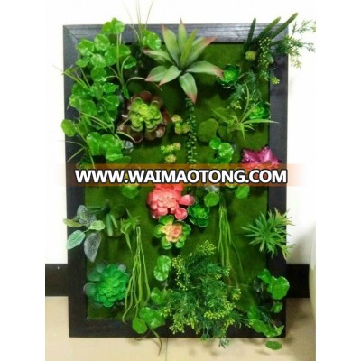 2016 popular artificial frame plant green wall for decoration