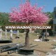 Hot wedding restaurant decoration customize size pink white artificial peach tree