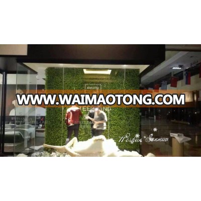 factory wholesale natural look plastic artificial plant wall vertical green wall for backdrop showcase decoration