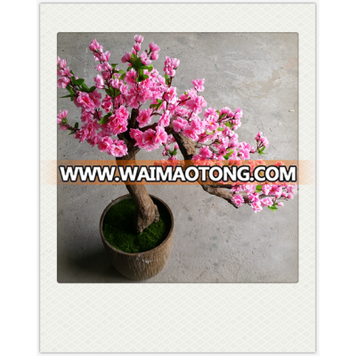 best selling beautiful artificial peach flower tree for indoor decoration