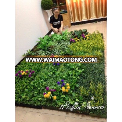 New design high quality artificial most realistic artificial green wall for home decoration artificial plant wall