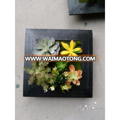 Fashionable handmade design artificial plant wall artificial succulent green wall for sale