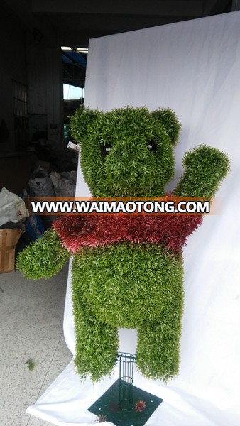 Vivid look artificial topiary animal boxwood animal with different shape for lawn decor