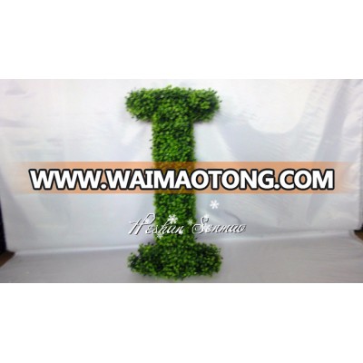 Hot sales Artificial boxwood letter for decoration