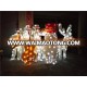 China manufacture artificial garden sculpture green sculpture for theme park mall decoration